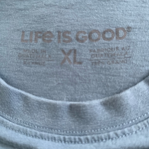 Life is Good Men’s Jake & Rocket Happy Hour Hike Outdoors Blue Size Large EUC - Picture 5 of 6